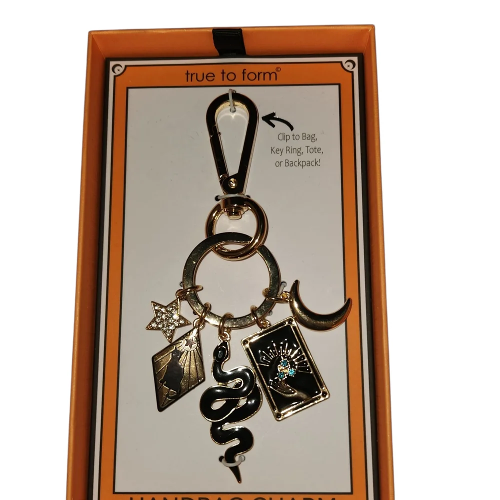 True To Form Halloween Theme Bag Charm Keychain